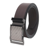 Sunshopping MenS Genuine Leather Belt | H Pin Buckle & Auto Lock Buckle | Formal & Casual Wear Brown (Size_34)