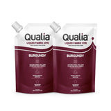 Qualia Fabric Dye - for Natural Fibers - 235 ml (Burgundy 2 Pack)
