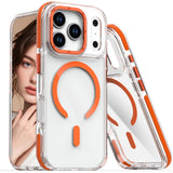 CCSmall for Apple iPhone 17 Pro Max Case Clear for Men Women, Anti Yellowing Transparent Crystal Case Military Grade Shockproof 