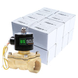1 Brass Electric Solenoid Valve 110VAC Normally Closed Non-potable Water, Diesel (16 PCS)