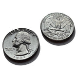 Ted's Sterling Magic Genuine US Double Sided Quarter Coins with Instructions for Magic Tricks (2 Coins, 1 Double Heads and 1 Dou