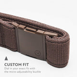 Arcade Belts A2 Atlas Unisex Adventure Belt: Heavy Duty Stretch, Metal Free Buckle, Medium Brown