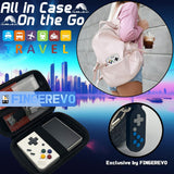 FINGEREVO Miyoo Mini Plus Handheld Game Console 3.5-inch 640*480 IPS Screen 3000mAh Miyoo-mini+ with Portable Case White