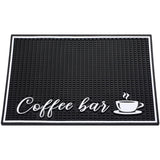 Stylish Bar Mat for Countertop - 18 x 12 Inches, 1 cm Thick Service Mat for Coffee Maker, Kitchen Counter, Dish Drying, Spills -