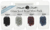 Mill Hill Glass Seed Beads Mini Packs 830mg 4/Pkg02014, 00150, 00367, 00358