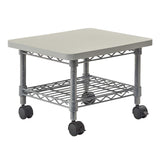 Safco Onyx UnderDesk Utility Cart and MultiUse Printer Stand, Printer Table for Home Office, Mobile Rolling Cart with Steel Sh