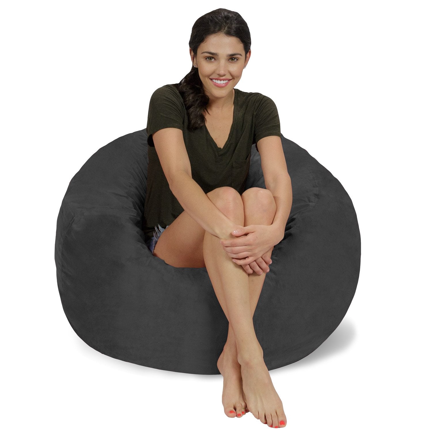 Chill Sack Bean Bag Chair - 3' Medium Teens & Kids Memory Foam Lounge Chair with Soft Microfiber Cover - Cozy Furniture for Livi