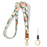 Hsxnam Neck Lanyard Key Chain, Long Lanyard Strap Keychain Holder for Women Men Car Keys ID Badges Card Wallet Phone Camera, Whi