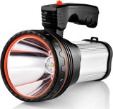 Flashlight Rechargeable, 10000+ Lumens Spotlight Flashlights, IPX5 Waterproof Spotlight, Flashlights High Lumens with Shoulder S