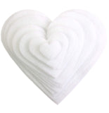 Playfully Ever After 1 to 6 inch MultiSize Pack 24pc Felt Hearts (White)