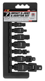 Performance Tool W30937 7 Piece Impact U Joint & Adapter Set