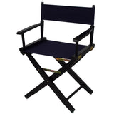 American Trails Extra-Wide Premium 18' Director'S Chair Black Frame With Navy Canvas