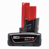 Milwaukee 48112440 M12 REDLITHIUM XC 4.0 Extended Capacity Battery Pack