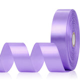 Aoropo Coral Purple Satin Ribbon 1 Inch, 60 Yards Lavender Purple Ribbon for Hair, Crafts, Graduation Wreaths, Flower Bouquet, G