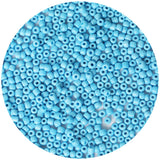 Bala&Fillic Opaque Light Blue Color 4mm Seed Beads About 1200pcs/100Grams in Bag, 6/0 Glass Craft Beads for Making Bracelet and 