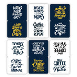 woopme 6 PCs Coffee Into Education Magnetic Bookmark for Students Kids Book Lovers Readers Gift Magnetic Page Clips Folding