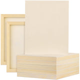 Aodaer 8 Pack Wood Panels 8 x 10 Inch Wooden Panels Canvas Unfinished Craft Wood Boards Panels for Art Crafts Acrylic and Oil Pa