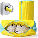 Shoe Washing Bag For Washing Machine With Zipper Cylindrical Laundry Bag For Shoes