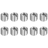 HARFINGTON 10pcs Thread Repair Inserts M8 x 1.25 Male to M5 x 0.8 Female Thread 7mm Long Stainless Steel Reducing Nuts Metric Se