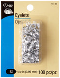 Dritz 5/32Inch Eyelets, 100 Count, Nickel