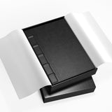 CAGIE Lined Journal for Men, A5 Leather Journal Notebook, Gift Box, Black