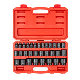 TEKTON 1/2 Inch Drive 6Point Impact Socket Set, 31Piece (838 mm) | SID92327