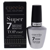 Cuccio Colour Super 7 Second Nail Top Coat, Super Quick Drying Formula, Creates A High Gloss Finish with Incredible Long-Lasting
