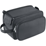 Buruis Extra Large Toiletry Bag for Men, PU Leather Travel Dopp Kit, Purple