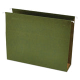 Universal UNV14143 1/5Cut Tab Bottom Hanging File Folders Letter Size, Standard Green (25/Box)