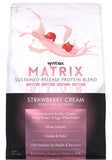 Syntrax Nutrition Matrix Protein Powder, Sustained-Release Protein Blend, Strawberry Cream, 5 lbs