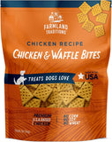 Farmland Traditions Chicken & Waffle Bites, Gluten-Free Dog Treats, Made in USA for All Breeds & Sizes, 6 Oz Bag
