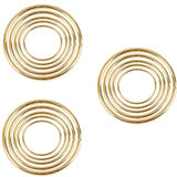 15Pcs Macrame Hoops Ring, BetterJonny 5 Sizes Metal Craft Hoops Gold Dream Catcher Rings Wreath Hoop Rings for Home Decorations 