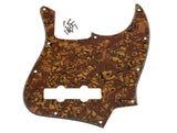 KAISH 4 String J Bass Style Pickguard Bass Pick Guard Scratch Plate for USA/Mexico Jazz J Bass Tiger Stripe