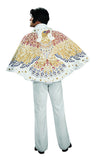 Rubies Men Elvis Cape With Eagle Design Costume Accessory, White, One Size US