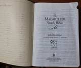 The Macarthur Study Bible ~ New King James Version (NKJV)
