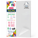PG Creations A5 Size, 100 Sheets, Tracing Paper for Journaling & Crafts, 100 GSM Thick Translucent White Paper for Small Drawing