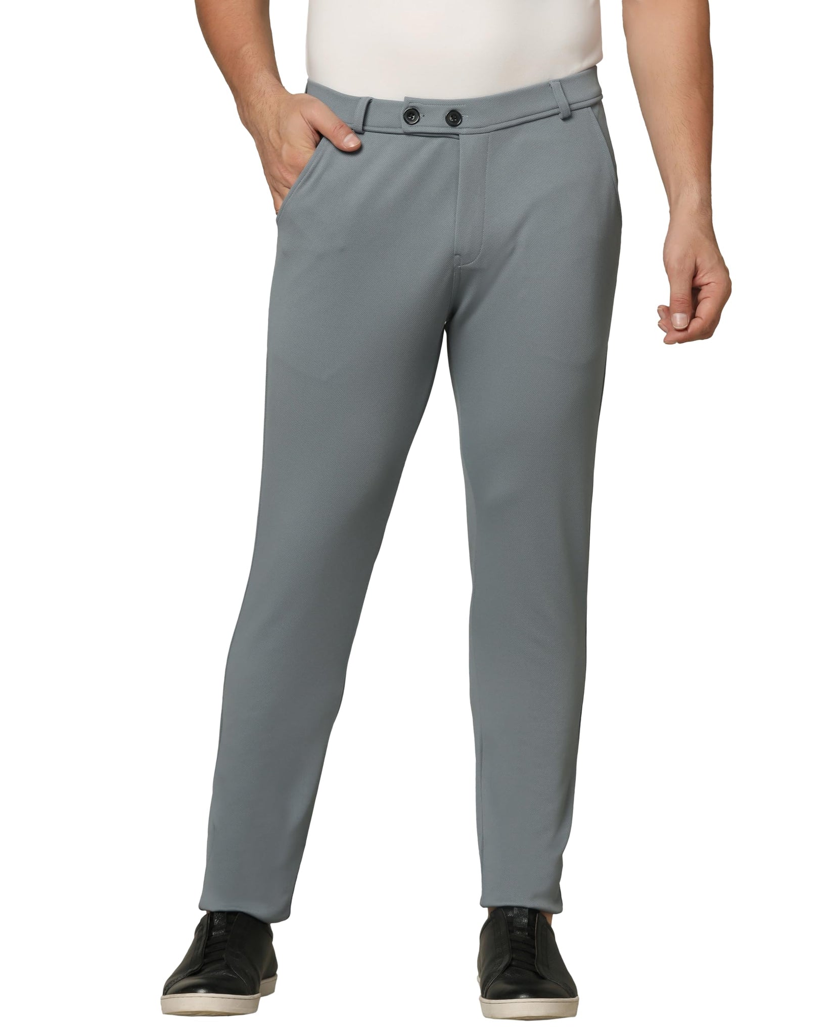 Toplot Men'S Formal Trousers || Slim Fit Men'S Wear Trousers || Stretchable Formal Pant Trousers || Trouser For Men (Formal-5068-Metal-28),Metal,28,B0DK9HRQ9R