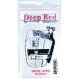 Deep Red Stamps Vintage Camper Rubber Cling Stamp 3 x 2.2 inches