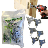 Door Install Clip | 1 Complete Door Hanging Kit | Quick & EZ Door Installation | Patented Bracket