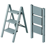 Taranta 3 Step Ladder,Aluminum Lightweight Folding 3 Step Stool with Anti-Slip Wide Pedal,330lbs Capacity Step Ladder for Househ