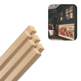 Pine Square Dowels (1- x 36, Pack of 6) | Variety of Diameters & Wood Species | Unfinished Wooden Dowel Rods for Crafts & DIY Ho