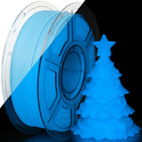 iSANMATE 3D Printer Filament Glow Blue, Glow in The Dark Filament, PLA Filament 1.75 mm,Ideal for Halloween, Christmas & Fall Pu
