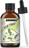 Airoomoil Tea Tree Essential Oil for Skin Muscle Hair Shampoo Body Wash Nails Aroma Natural Diffuser Oil 4 Fl Oz