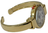 New Gold Geneva Metal Band Slim Case Women's Bangle Cuff Watch