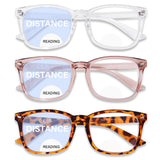 OPTOFENDY Bifocal Reading Glasses for Women Men, Blue Light Blocking Computer Readers with Anti Glare/Eyestrain, 3 Pack, 1.0