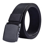 Zacharias MenS Nylon Canvas Belt (Rs11_Free Size) (Pack Of 1) (Black)