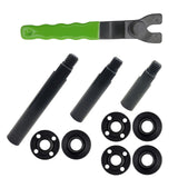 Gaquolam 5/8-11 Angle Grinder Extension Shaft Connecting Rod with Grinder Adjustable Spanner Wrench Flange Nut kit Car Polisher 