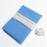 FFPDYBEST Blue Cotton Fabric, Natural 100% Cotton Poplin Fabric by The Yard 59 Inches Wide Lining Fabric for Sewing Apparel Clot