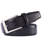 XOUXOU Men's Casual Leather Jeans Belts Classic Work Business Dress Belt with Prong Buckle for Men (Black (S101), 38 (Waist 36))