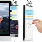 Office Desk Accessories 2pcs Computer Monitor Memo Board - Transparent Computer Side Panel Memo Creative Monitor Side Panel with